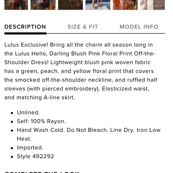 Lulus Pink Floral Off the Shoulder Dress - Picture 5 of 6